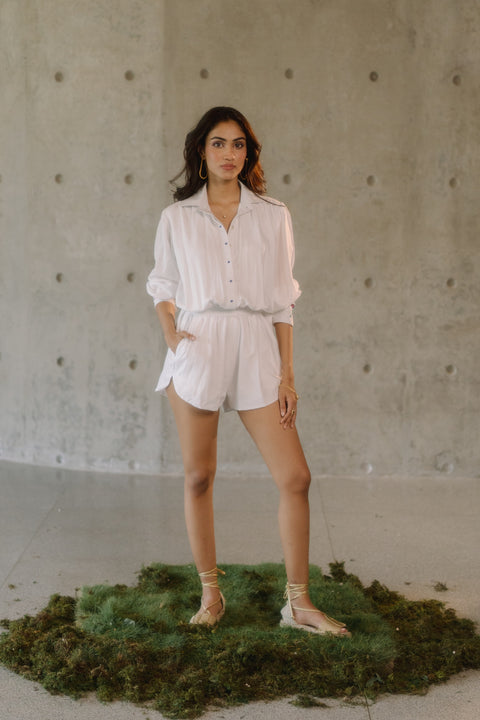 The Leapord Cuff Romper